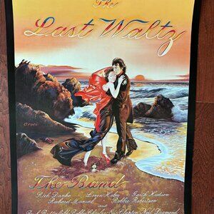 1976 The Band Last Waltz Original Bill Graham Winterland Fillmore Era Poster